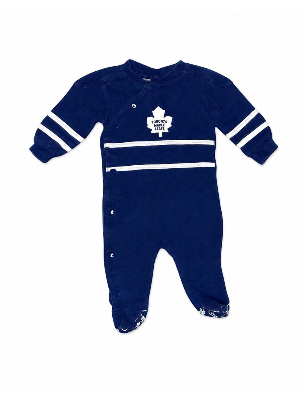 NHL Mighty Mac Toronto Maple Leafs Footed Sleeper Baby 3M
